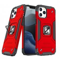 Iphone 13 Pro Dėklas Wozinsky Ring Armor  Raudonas