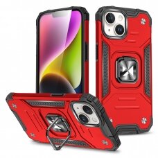Dėklas Wozinsky Ring Armor iPhone 15 Plus - Raudonas