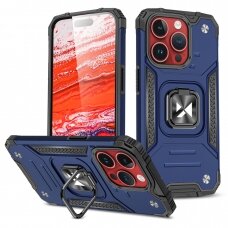 Dėklas Wozinsky Ring Armor iPhone 15 Pro Max - Mėlynas