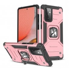 Dėklas Wozinsky Ring Armor Kickstand Samsung Galaxy A72 4G pink
