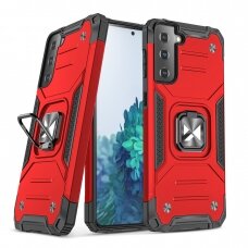 Samsung Galaxy S22 Dėklas Wozinsky Ring Armor Raudonas