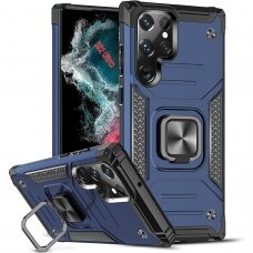 Samsung Galaxy S22 Ultra Dėklas Wozinsky Ring Armor  Mėlynas