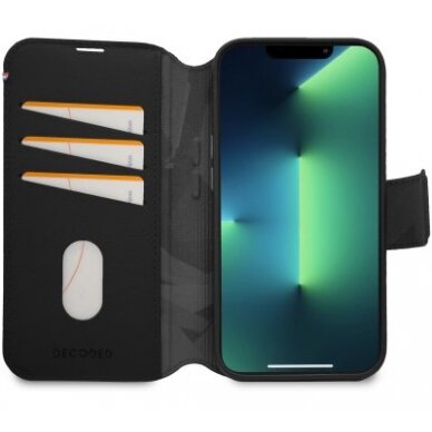 Decoded Detachable Wallet – MagSafe Odinis dėklas skirta iPhone 14 Pro Max (Juodas) 1