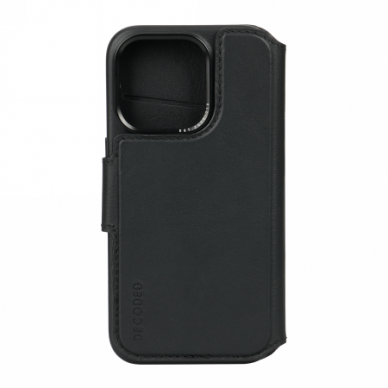Decoded Detachable Wallet – MagSafe pritaikyta Odinis dėklas skirta iPhone 15 Plus (Juodas) 1