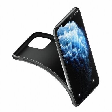 Akcija! Iphone 11 Dėklas 3MK Matt Case Juodas 2