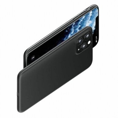 Akcija! Iphone 11 Dėklas 3MK Matt Case Juodas 4