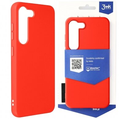 Dėklas 3mk Matt Case Samsung S916 S23 Plus 5G raudonas 1