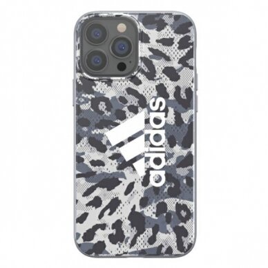 Dėklas Adidas OR Snap Leopard iPhone 13 Pro Max Pilkas 47262 1