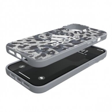 Dėklas Adidas OR Snap Leopard iPhone 13 Pro Max Pilkas 47262 5