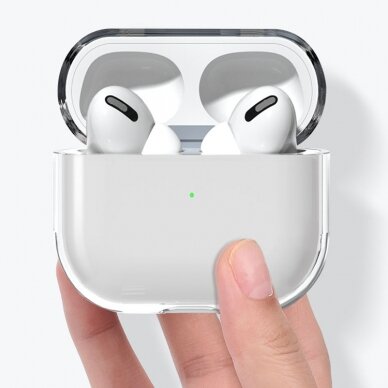 Dėklas ausinėms  AirPods 3 hard and strong cover for headphones transparent (case A) 1