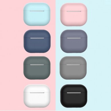 Dėklas ausinėms soft silicone earphones Apple AirPods 3 Mėlynas (case C) 3
