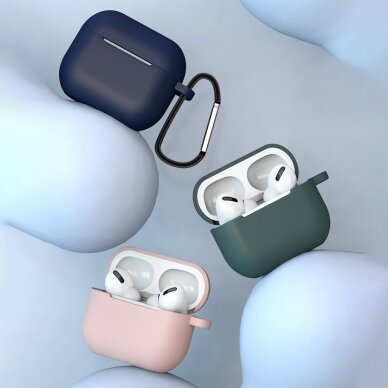 Dėklas ausinėms soft silicone earphones Apple AirPods 3 Rožinis (case D) 2