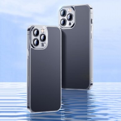 Iphone 13 Pro Max Dėklas Baseus frosted glass case  Juodas (arws001101) 10
