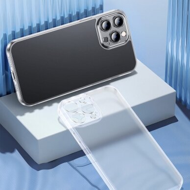 Iphone 13 Pro Max Dėklas Baseus frosted glass case  Juodas (arws001101) 11