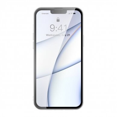Iphone 13 Pro Max Dėklas Baseus frosted glass  Skaidrus (arws000802) 7