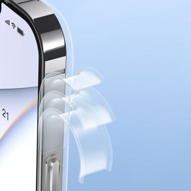 Iphone 13 Pro Dėklas Baseus frosted glass  Skaidrus (arws000702) 26