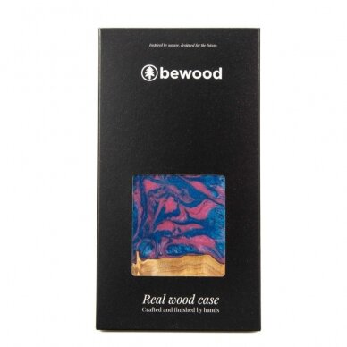 Dėklas Bewood Unique Vegas iPhone 14 - Rožinis/Mėlynas 4