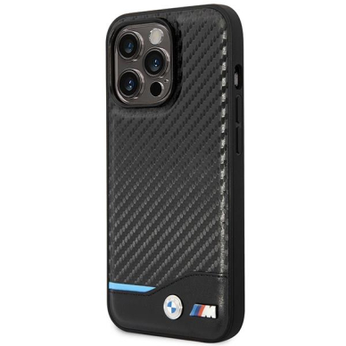 Dėklas BMW Carbon BMHMP14L22NBCK iPhone 14 Pro Juodas (MagSafe) 1