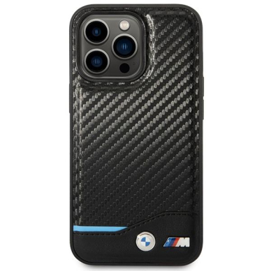 Dėklas BMW Carbon BMHMP14L22NBCK iPhone 14 Pro Juodas (MagSafe) 2