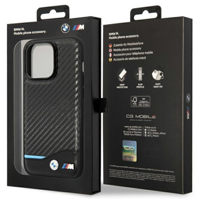 Dėklas BMW Carbon BMHMP14L22NBCK iPhone 14 Pro Juodas (MagSafe) 7