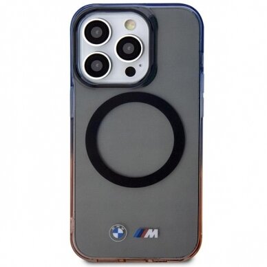 Dėklas BMW Gradient Bumper MagSafe BMHMP14XHTGE iPhone 14 Pro Max Pilkas 2
