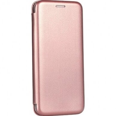 Dėklas Book Elegance Huawei P20 Lite rožinis-auksinis  2