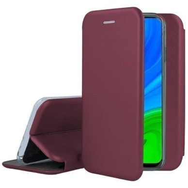 Dėklas Book Elegance Samsung S931 S25 bordo