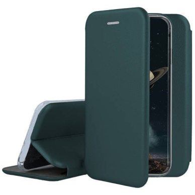 Dėklas Book Elegance Xiaomi Redmi Note 14 5G tamsiai žalias