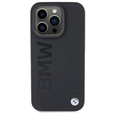 Dėklas BWM Leather Hot Stamp  iPhone 15 Pro Max - Juodas 2