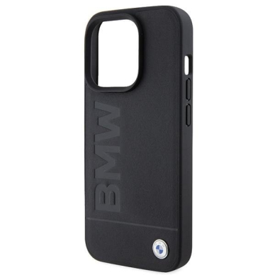 Dėklas BWM Leather Hot Stamp  iPhone 15 Pro Max - Juodas 5