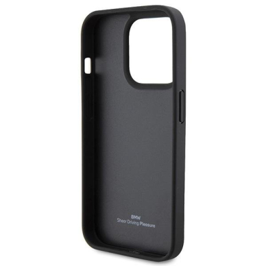 Dėklas BWM Leather Hot Stamp  iPhone 15 Pro Max - Juodas 6