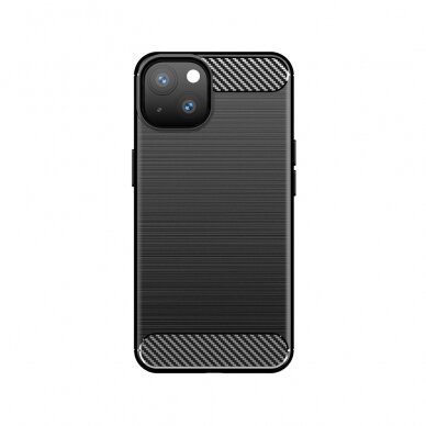 Iphone 13 Dėklas Carbon Case Flexible  juodas 6