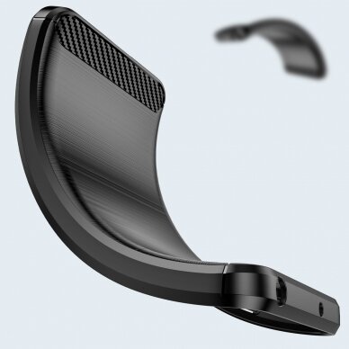 Dėklas Carbon Case Flexible Realme GT Neo 3 Juodas 2