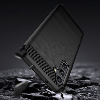Samsung Galaxy A14 Dėklas Carbon Case 5G Juodas 3