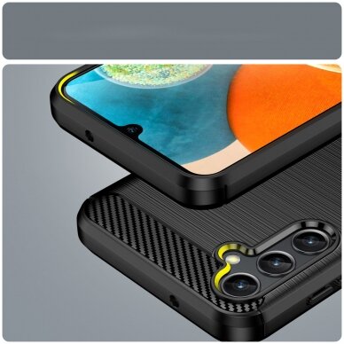 Samsung Galaxy A14 Dėklas Carbon Case 5G Juodas 6