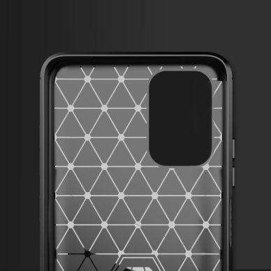 Dėklas Carbon Case Xiaomi Redmi Note 10 5G / Poco M3 Pro juodas 5