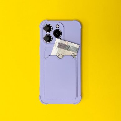 Dėklas Card Armor Case iPhone 12 Pro Violetinis 4