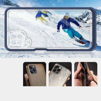 Samsung Galaxt A12 Dėklas Clear 3in1 5G mėlynas 4