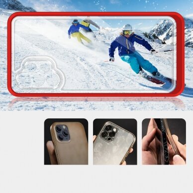 Samsung Galaxy A32 Dėklas Clear 3in1 5G raudonas 2