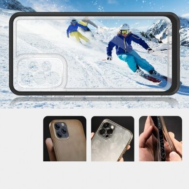 Samsung Galaxy A73 Dėklas Clear 3in1 juodas 2