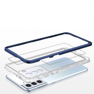 Dėklas Clear 3in1 Samsung Galaxy S22 mėlynas 11