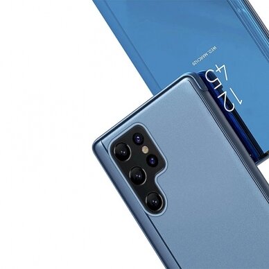 Dėklas Clear View Samsung S24+ Mėlynas 5