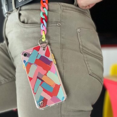 Dėklas Color Chain Case gel flexible elastic iPhone 12 Pro multicolour 4