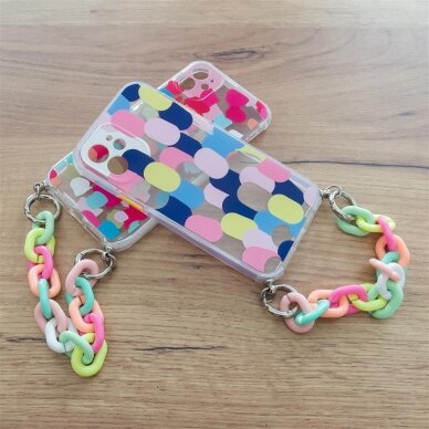 Dėklas Color Chain Case gel flexible elastic iPhone 12 Pro multicolour 7