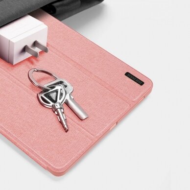 Dėklas Dux Ducis Domo eco-leather skirta Samsung Tab S9 FE+ - rožinis 10