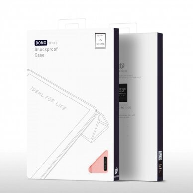 Dėklas Dux Ducis Domo eco-leather skirta Samsung Tab S9 FE+ - rožinis 4
