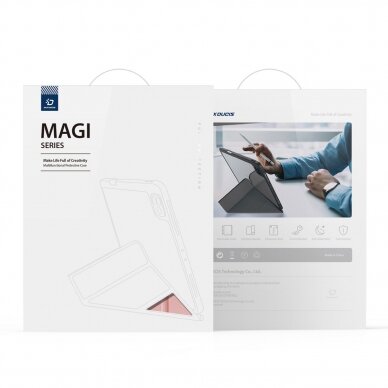 Dėklas Dux Ducis Magi iPad Pro 12.9 2021/2020/2018 smart cover Rožinis 4
