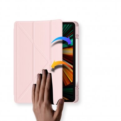 Dėklas Dux Ducis Magi iPad Pro 12.9 2021/2020/2018 smart cover Rožinis 7