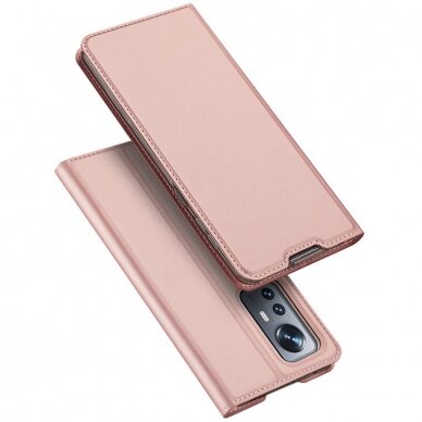 Akcija! Dėklas Dux Ducis Skin Pro skirta Xiaomi Poco M6 Pro / Redmi 12/12R - rožinis