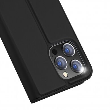 Dėklas Dux Ducis Skin Pro Wallet iPhone 15 Pro - Juodas 1